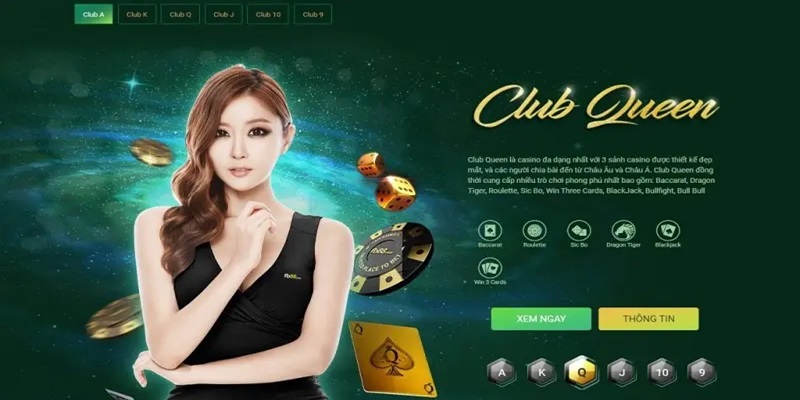 Sảnh Club Queen - Sân chơi nổi tiếng có từ lâu đời